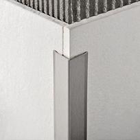 Nerūdijančio plieno, nepoliruotas užbaigimo kampo profilis, 15x15 mm, 2.7 m