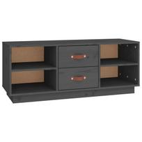 Televizoriaus spintelė，TV spintelė，TV staliukas, pilka, 100x34x40cm, pušies masyvas CFE517999