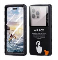 6.9'' Vandeniui atspari IP68 išmaniojo telefono dėklas su pilna apsauga Shellbox Juodas