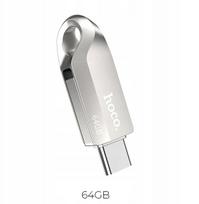 USB laikmena USB 3.0 / USB-C 64GB greito perdavimo raktas Hoko Sidabrinis iki 150MB/s
