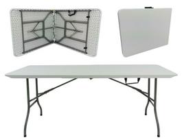 Sulankstomas lauko stalas Party, 240x76x74 cm, baltas