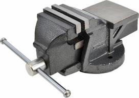 Sukamas metalo apdirbimo spaustuvas su priekalu 150mm