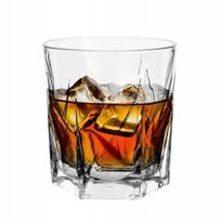Elegantiška viskio stiklinė su skaidriu įspaudu 330ml 1 vnt.