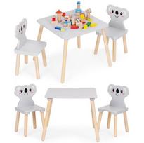 Vaikų baldų komplektas stalas + 2 kėdės, koala,Ecotoys
