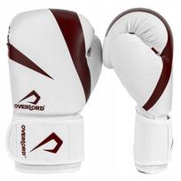Bokso pirštinės Overlord Riven 12 oz baltos/raudonos