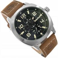 Vyriškas laikrodis Timberland Tdwgf9001702 su datumu, rudas odinis dirželis