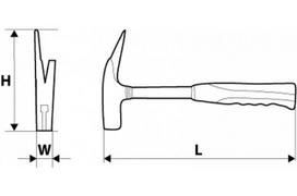 Miesto kalvis Topex 02a140, 0.6kg