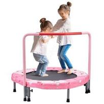 Sulankstomas mini fitneso trampolinas vaikams – 100 kg talpa, spalvingas dizainas
