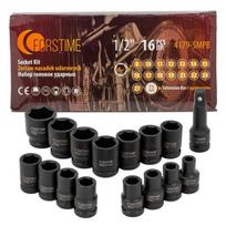 1/2"" 8-27mm 6 taškų smūginių lizdų rinkinys FT-4179-5MPB (57024)