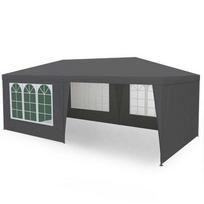 Sodo komercinė paviljono palapinė, 3x6 m, 6 sienos, pilka, MultiGarden