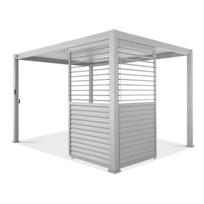 Reguliuojama žaliuzių panelė pavėsinei Pergola PREMIUM 4m, White (123,5 cm)
