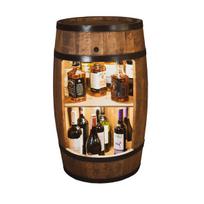 Statinės formos spintelė gėrimams Creative Cooper, 2_PW_LED, 80x50 cm, venge spalva