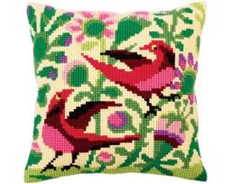 Siuvinėjimo kryželiu rinkinys - pagalvė Collection D'Art 40x40 cm
