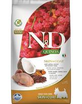 Farmina N&D Quinoa Dog Skin&Coat mažų veislių šunims su putpele ir kokosu, 2.5 kg