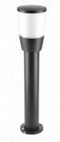 Lauko šviestuvas-stulpas GTV Toro, E27, 50 cm, IP54, juodas