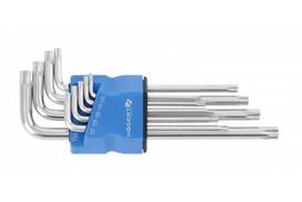 Hogert Torx S2 raktų rinkinys, 9 vnt., ilgi