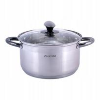 Puodas su dangčiu 4.5l plieninis