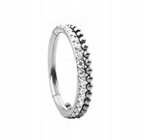 Titano Clicker žiedas auskarams Helix/conch 1,2/10mm