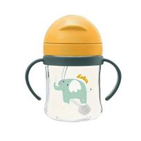 Neišsiliejantis puodelis su rankenėlėmis, 250 ml, geltonas