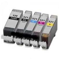 Kasetė rašaliniams spausdintuvams PGI-520 / CLI-521 CMYK, PGI-520 / CLI-521 CMYK