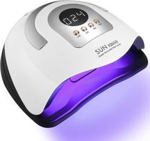UV nagų lempa, 380W, 81 LED, automatinis jutiklis, LCD, 4 laikmačiai