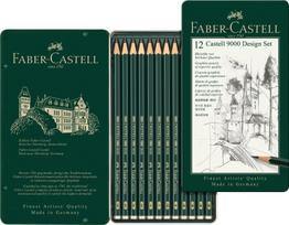 Pieštukai Faber-castell 9000 Design, 12 vnt.