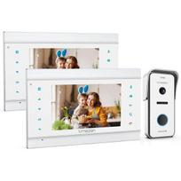 Laidinė vaizdo telefono sistema, 2 laidų video interfonas, 7 colių monitorius ir kameros skambutis. BAZARLAND30