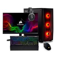 Kompiuteris Gaming PC Corsair 1 Komplekt, Intel® Core™ i5-14400F 4.6 GHz, 1 TB SSD, RAM 16GB DDR5, GeForce RTX™ 5060 8GB, PSU 650W, Windows 11 24″ 1920 x 1080 @ 180Hz