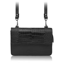 Moteriška maža odinė rankinė per petį 2in1 croco black Paolo Peruzzi AY-21-CRBL