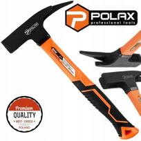 Polax 600g mūrininko plaktukas su stiklo pluošto rankena ir magnetu