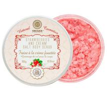 Druskos šveitiklis kūnui STRAWBERRIES AND CREAM Saules Fabrika 300 g