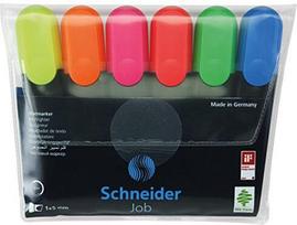 Žymekliai Schneider Job, 6 vnt., įvairių spalvų