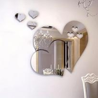 3D veidrodinė sienų dekoracija Meilė