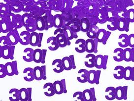 Konfeti Number 30, violetiniai, 1 pak/15 g