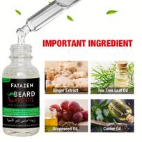 FATAZEN Santalmedžio Barzdos Aliejus - 30ml | Natūrali Drėkinamoji Formulė Be Alkoholio