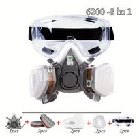 Pusės veido respiratorius su filtrais, 8-in-1 rinkinys