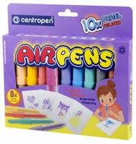 Flomasteriai pučiami Centropen Airpens Pastel 10 spalvų