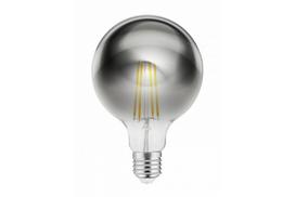 LED lemputė Filament G95, E27, 8w, 450lm, 1800K, 220-240V, 360°, pilka