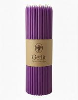 Plonos bičių vaško žvakės, 1 kg, violetinės