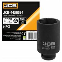 Jcb Ilgas smūginis lizdas 1/2" 34 mm 6-kampis