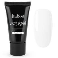 Kabos Gel Acrilico 2in1 UV/LED French White, 30g – intensyviai baltas akrilgelis nepriekaištingam prancūziškam manikiūrui