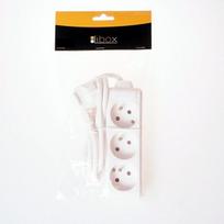 Libox prailgintuvas su 3 lizdais, 1.5m, baltas