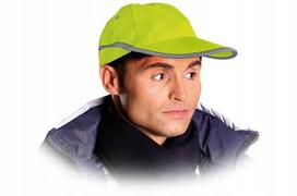Reis fluorescencinė geltona kepurė su snapeliu