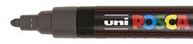 Žymeklis UNI Posca PC-5M, apvalus, 1.8 - 2.5 mm, tamsiai pilkas