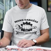 Marškinėliai "Mano garažo taisyklės", Pelenų