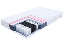 Spyruoklinis čiužinys SOLARIS 80x200, kišeninės spyruoklės, termoplastinės VISCO putos