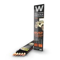 AK Interactive - Weathering Pencils RUST & STREAKING Effects Set (pieštukų rinkinys), AK10041