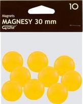 Magnetukai lentoms Grand, 20mm skersmens, geltoni (10 vnt.)