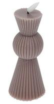 Briaunota LED žvakė 6,5x14,5 cm su mirgančios liepsnos efektu