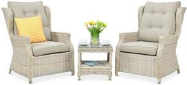Lauko baldų komplektas TRIVENTO DUO, Beige